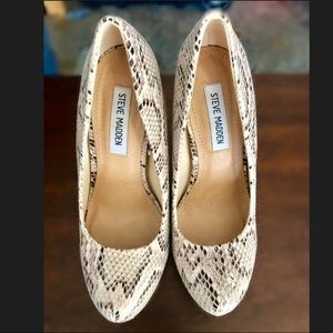 Snake Skin Stiletto Pumps